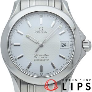 オメガ シーマスター120M オートマチック 36mm SeaMaster 120M Automatic 36mm 2501.21 SS メンズ時計 ホワイト 仕上げ済 美品 【中古】
