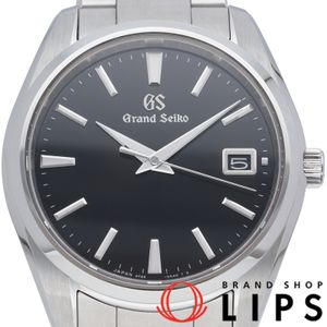 นาฬิกาข้อมือผู้ชาย Seiko Grand Seiko Quartz Heritage Collection รุ่น SBGP011/9F85-0AC0 ระบบควอตซ์ ขนาด 40 มม. ตัวเรือนสแตนเลส สีดำ ขัดเงา สภาพดีเยี่ยม (มือสอง) - พร้อมกล่องและใบรับประกัน