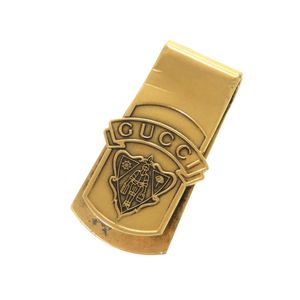 Gucci Logo Metal Gold Money Clip 1955 [Used] GUCCI Men's