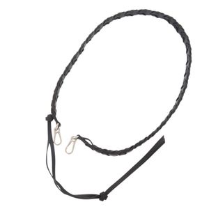 Like New Loewe Braided C073S49X01 Leather Black Shoulder Strap 0661 [Used] LOEWE