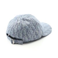Dior Cap Oblique Cotton Twill Cap Light Blue Canvas Cap Dior Cap Blue Cotton Canvas | DIOR main image 3