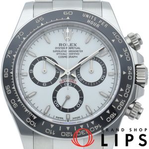 롤렉스 코스모그래프 데이토나 워치 Cosmograph Daytona 126500LN 상자 보증서 SS/세라믹 맨즈 시계 화이트 미품 【신품】