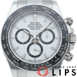 롤렉스 코스모그래프 데이토나 워치 Cosmograph Daytona 126500LN 상자 보증서 SS/세라믹 맨즈 시계 화이트 미품 【신품】