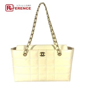 CHANEL 7335*** CC Coco Mark Logo Chocolate Bar Shoulder Bag