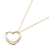 中古】 ティファニー TIFFANY＆CO ネックレス オープンハート 