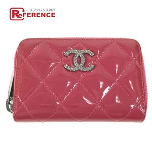 CHANEL 21341487 CC Coco Mark Logo Matelassé Quilted Coin Case