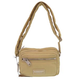 Burberry Warner Crossbody Bag 81044931 Silver Hardware Nylon Gold Honey Beige Shoulder Bag 0683 [Used] BURBERRY