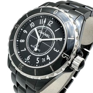 CHANEL/샤넬 J12 H0685 손목시계 세라믹/스테인리스 자동 감기/오토마 블랙 문자판 맨즈[중고]
