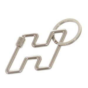 Like New Hermes H Two Speed ​​H077245FJ00 Silver Keyring 0463 [Used] HERMES