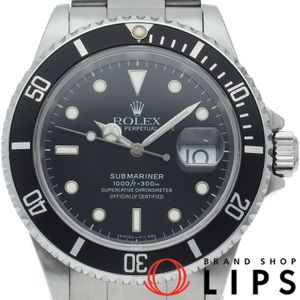 บัตรรับประกัน นาฬิกาข้อมือผู้ชาย Rolex Submariner Date Tritium 16610LN(U) ตัวเรือนสแตนเลส ขัดเงา สีดำ ปี 1997 สภาพดีเยี่ยม [มือสอง]