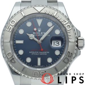 นาฬิกา Rolex Yacht-Master 40 สีน้ำเงิน รุ่น 116622 พร้อมกล่องและใบรับประกัน ตัวเรือนและสายสแตนเลส สำหรับผู้ชาย สีน้ำเงิน ขัดเงา สภาพดีเยี่ยม [มือสอง]