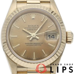 นาฬิกา Rolex Datejust Ladies รุ่น 69178(S) K18YG สีแชมเปญ ขัดเงา ปี 1993 สภาพดีเยี่ยม [มือสอง]