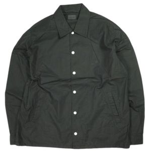 Danke Schon 던케셰인 PREMIUM PAPER COATING COACH SHIRTS JACKET 프리미엄 페이퍼 코팅 코치 셔츠 재킷 Free BLACK 샘플품 블루종 아우터【중고】【Danke Schon】