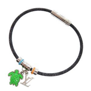Excellent condition Louis Vuitton Keep It Turtle bracelet M8824D Monogram Eclipse LV 1445 [Used] LOUIS VUITTON Men's