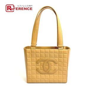 CHANEL 730**** CC Coco Mark Chocolate Bar Tote Bag