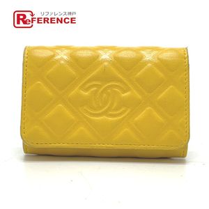 CHANEL 2597**** Coco Mark Diamond CC Key Case