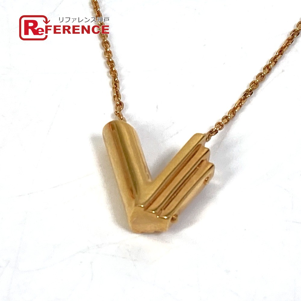 LOUIS VUITTONLE1119 LV&ME 字母“V”項鍊