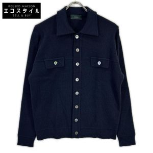 Zanone Navy Wool Knit Jacket [Used]