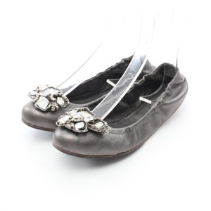 [Used] Miu Miu Pumps, Crystal Embellished Leather Ballet Flats, Women's, Used B
