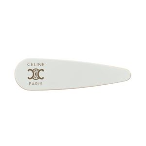 [Used] CELINE B107U3F9301IG Ivory/Gold GP (Gold Plated) Hair Clip for Women (New)