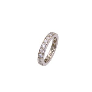 Pt900 Diamond 1.051ct Full Eternity Ring, Platinum/Diamond, Size 7, Jewelry 0058 [Used] Women's