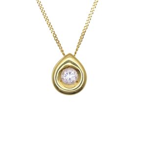 Excellent condition UNOAERRE K18YG Diamond 0.356ct Necklace Yellow Gold Diamond Jewelry 0070 [Pre-owned] UNOAERRE