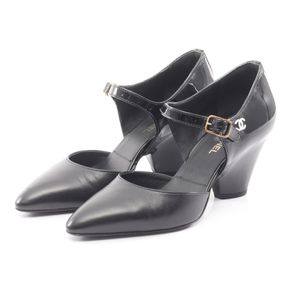 [Used] Chanel CHANEL Pumps Coco Mark G35426 Leather Patent Leather Shoes Strap Coco Pumps Women's Used A