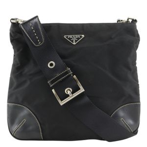 กระเป๋าสะพายไหล่ Prada PRADA ทำจากไนลอน สีดำ สะพายข้าง/สะพายไหล่ มีซิป สำหรับผู้หญิง [มือสอง]