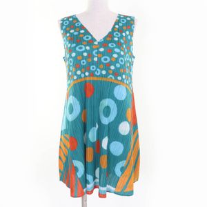 全新☆ 三宅一生PLEATS PLEASE PLEASE PP21-JT596，波點/滿版印花，喇叭形廓形，無袖連身裙，顏色3，日本製造，正品，女款