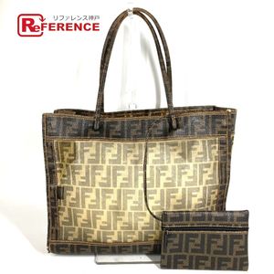 FENDI Zucca Mesh Logo Shoulder Bag with Pouch