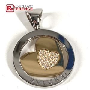 BVLGARI necklace, jewelry, accessory, choker, Tondo heart, diamond pendant top .