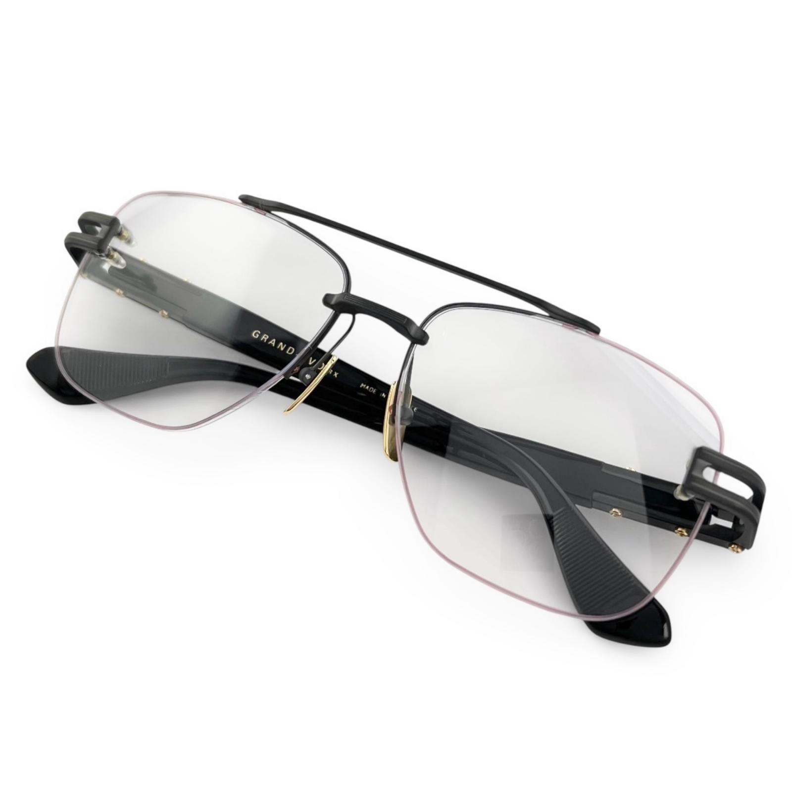 Unused △ DITA DTX185 RADICON-TOW Eyeglasses, Gunmetal Silver, 46