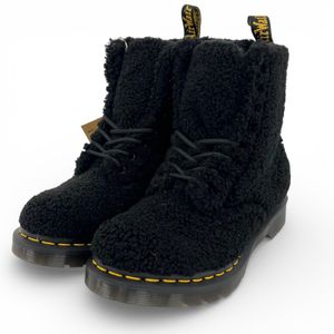 미사용품 ▲ Dr.Martens 닥터 마틴 1460 PASCAL 파스칼 8 홀 보어 레이스 업 부츠 블랙 UK4 상자 포함 여성