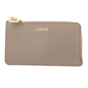 Unused Loewe Pebble 2024 Leather Beige Coin Case Card Case Fragment Case 0379 [Pre-owned] LOEWE