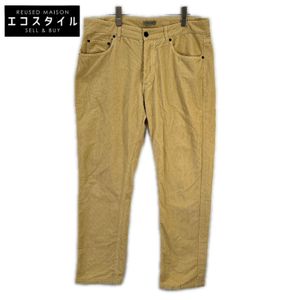 Bottega Veneta Yellow/Light Beige Fine-Wale Corduroy Pants, Size 52 [Used]