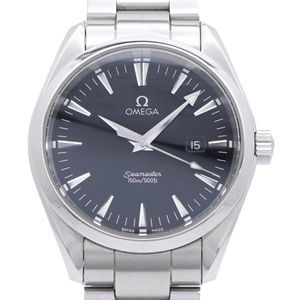 Excellent condition Omega Seamaster Aqua Terra 3617.50 Quartz Watch Stainless Steel Black Dial 1213 [Used] OMEGA Men's