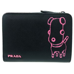 Excellent condition Prada
Round zipper Prada Maria dog illustration 1ML018 107F bi-fold wallet
Leather/Saffiano leather Black 1510
[Used] PRADA Women's