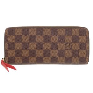 Excellent condition Louis Vuitton Portefeuille Clemence Damier N60534 Cerise long wallet LV 0412 [Used] LOUIS VUITTON