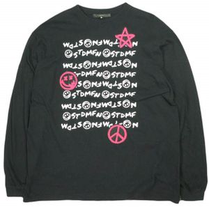 STUD MUFFIN Graffiti Sagara 2023 長袖T卹 314-02580 4 黑色長袖貼布上衣 [二手] [STUD MUFFIN]