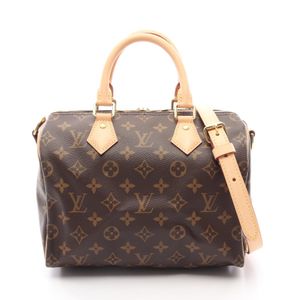 [มือสอง] กระเป๋าถือ Louis Vuitton Speedy Bandoulière 25 ลายโมโนแกรม 2 ทาง รุ่น M41113 ทำจากผ้าแคนวาสเคลือบ PVC และหนัง Speedy Bandoulière 25
