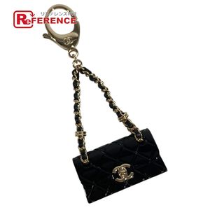 CHANEL B23C CC Coco Mark Logo Matelassé Bag Keychain