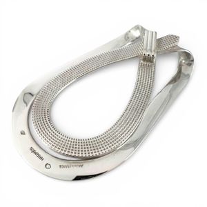 Excellent condition ▲HERMES Vintage 925 Belt Motif Bill Clip Money Clip Silver with Box Made in France Weight 13.8g Men's
