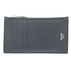 Excellent condition Celine Compact Zip Card Holder, 2019 model, Leather, Navy, Fragment Case 0410 [Used] CELINE