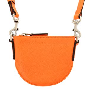 Unused Gucci Logo 821831 Leather Orange Micro Mini Shoulder Bag 1477 [Pre-owned] GUCCI