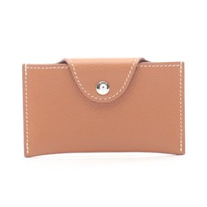 【二手】愛馬仕 HERMES 卡包 Iliade H084986CK37 金色皮革 Iliade 金色 女士 二手 A
