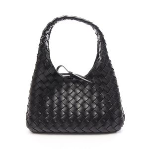 【二手】 BOTTEGA VENETA Veneta 小號 Campana 手提包 854248V4SC01019 黑色皮革單肩包 女士 全新