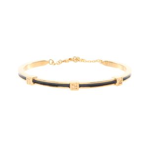 【二手】Fendi FENDI手鍊,型號 8AL218TL9F0A1FL,金色/黑色,鍍金 (GP)。女士手鍊。 (近新)