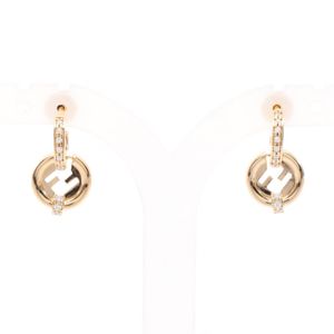 【二手】FENDIEverround 耳環,Fendi 8AL328ATEPF089U,鍍金,女士耳環,全新