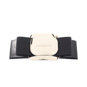 【二手】 Salvatore Ferragamo Ferragamo Vara RIBON,貨號 771551340421,黑色皮革,鍍金,女士,全新