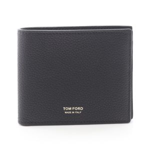 【二手】湯姆福特 (Tom Ford) TOM FORD雙折皮夾 Y0228LCL158GNAA 黑色真皮雙折皮夾 男士新款